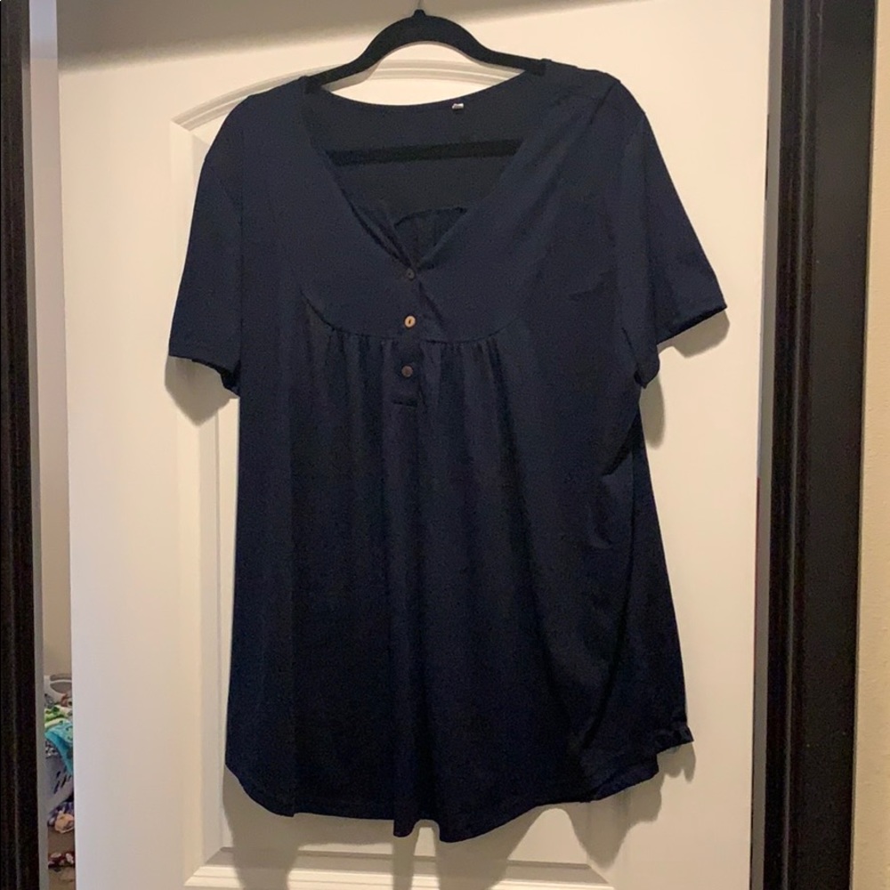 Navy blue blouse